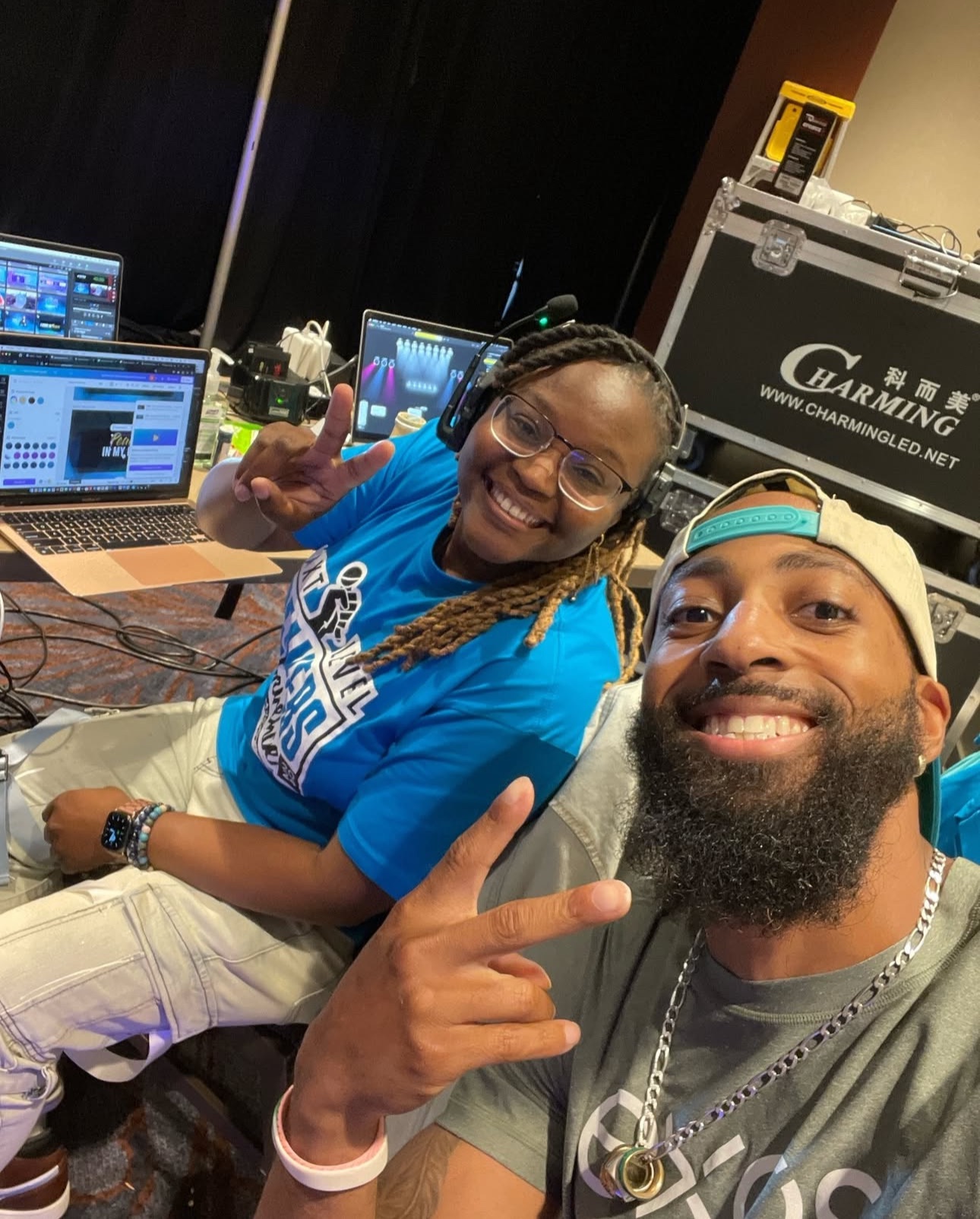 Nick Parks with De'Oni Dew